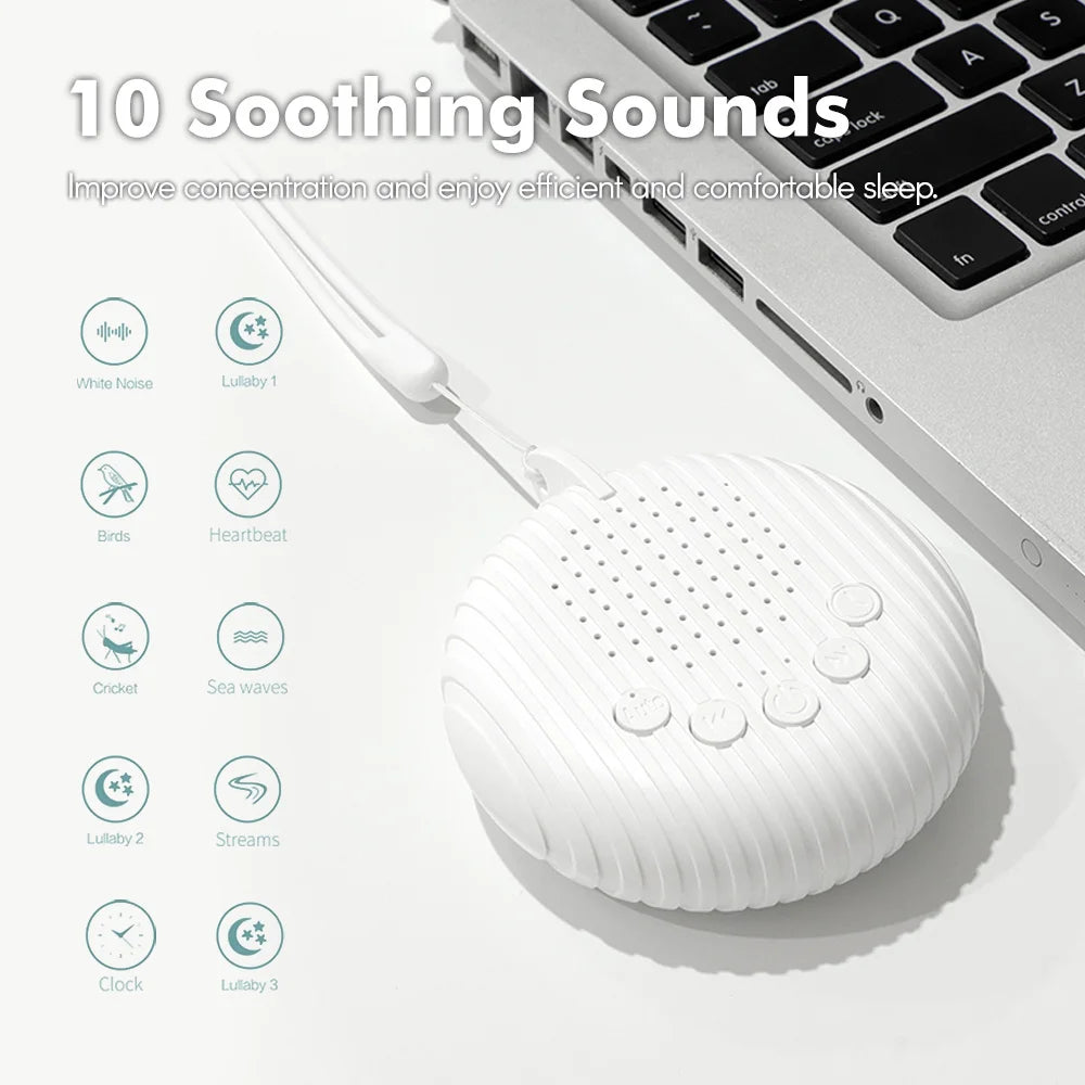Machine de sommeil intelligente pour bébé - détecte les pleurs et diffuse des sons apaisants