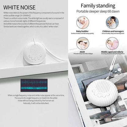 Machine de sommeil intelligente pour bébé - détecte les pleurs et diffuse des sons apaisants